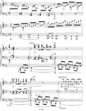Beispielseite Praeludium op. 32 für Klavier, Lienau Titel Praeludium op. 32 für Klavier